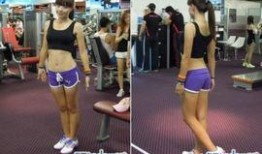 女性马甲线图片,女性健身塑形之美